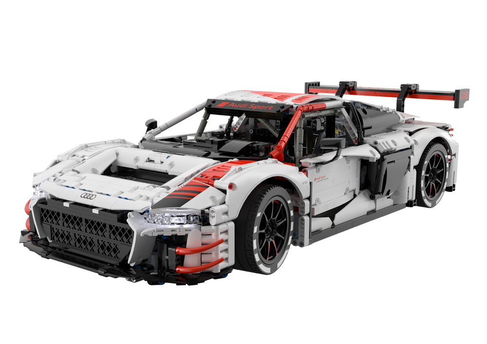 Bausteine Auto RC 1:8 Audi R8 GT3 Rastar Weiß 3322 Elemente