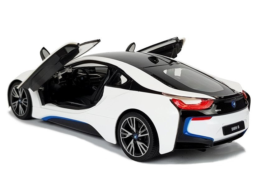 Auto R/C BMW i8 Rastar 1:14 Weiße automatische Türen