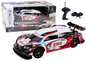 RC Sports Car 1:16 Drift, Interchangeable Wheels, White and Red