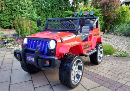 Electric Car for Children S2388 Off-Road Jeep Red 2.4G EVA Tires 2x45W