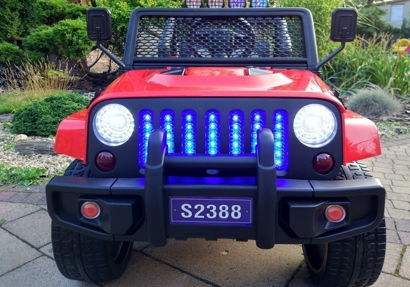 Electric Car for Children S2388 Off-Road Jeep Red 2.4G EVA Tires 2x45W