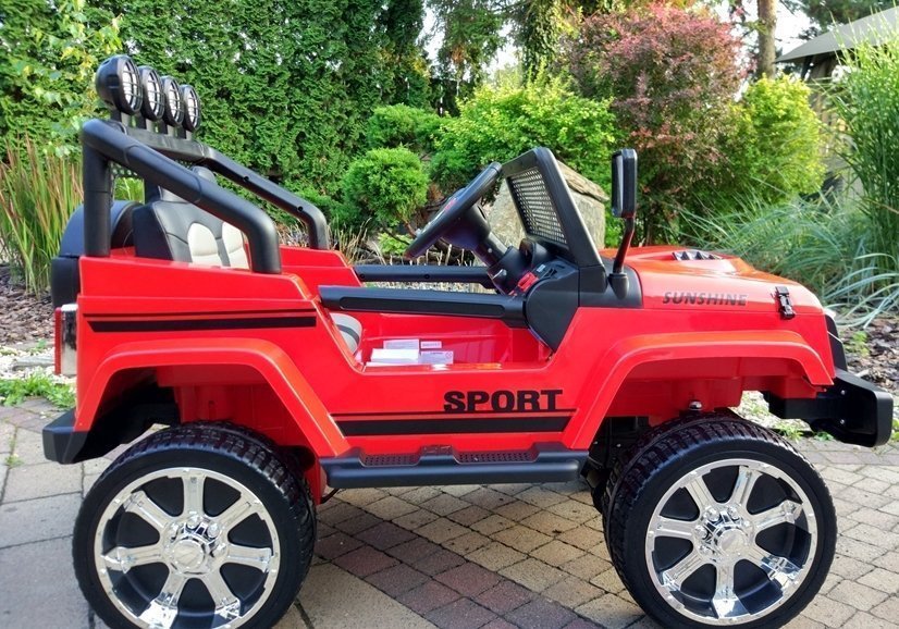 Electric Car for Children S2388 Off-Road Jeep Red 2.4G EVA Tires 2x45W