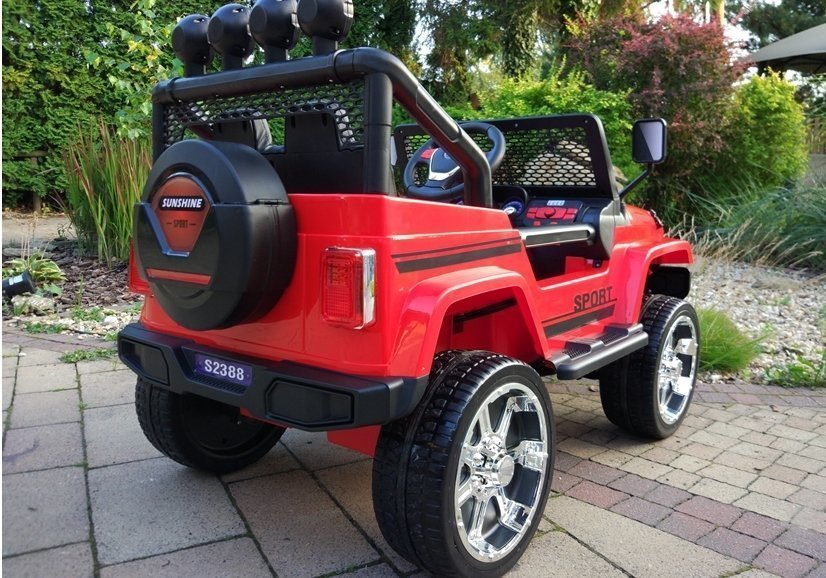 Electric Car for Children S2388 Off-Road Jeep Red 2.4G EVA Tires 2x45W