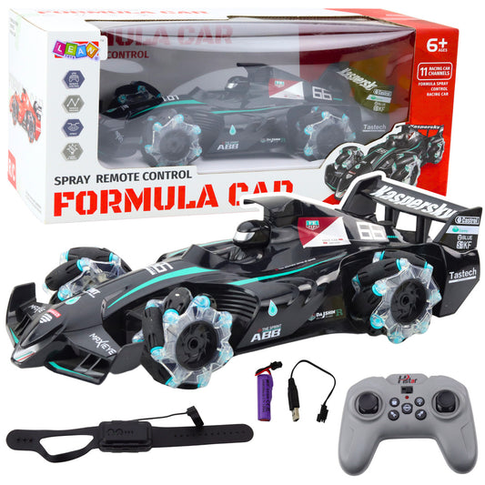 RC Auto Sportwagen Ferngesteuert Raucheffekt 2.4G Schwarz