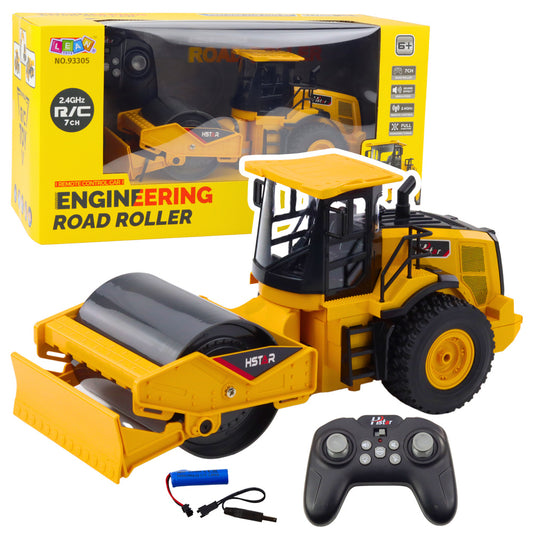Ferngesteuerte Baufahrzeugwalze RC 7CH Gelb