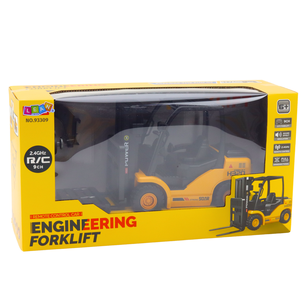 Elektro Kinderauto Ferngesteuerter Gabelstapler RC 2.4G Palette Gelb
