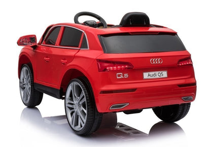 Elektro Kinderauto Audi Q5 Rot EVA-Reifen Ledersitz 2.4G Fernbedienung ROT