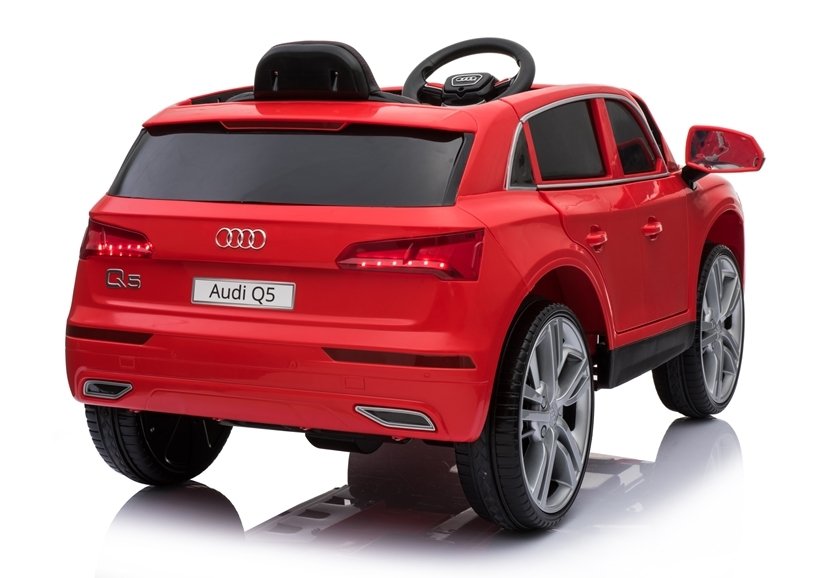 Elektro Kinderauto Audi Q5 Rot EVA-Reifen Ledersitz 2.4G Fernbedienung ROT