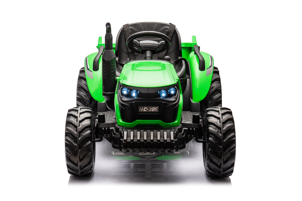 Elektro Kindertraktor 24V Grün mit Anhänger