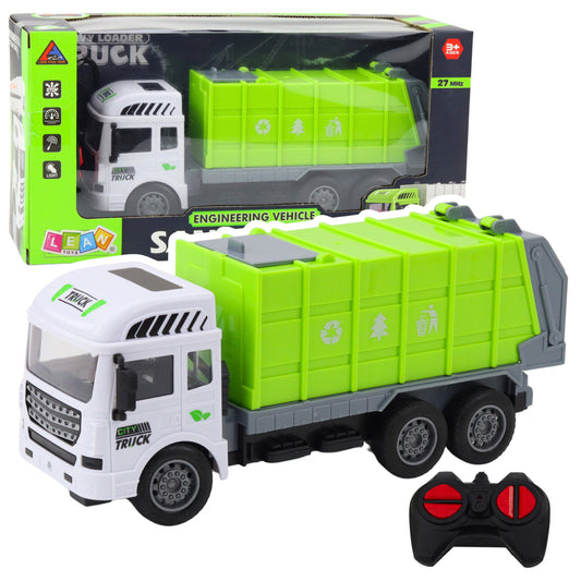 RC Müllwagen Ferngesteuert Hellgrün 1:24