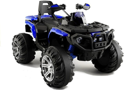 Children's vehicle BBH3588 Blue 2x45W soft EVA tires USB SD MP3 Quad vehicle