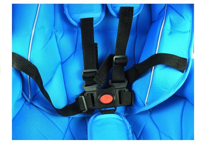 Dreirad PRO700 Blau Klingel 3-Punkt-Sicherheitsgurte Gummiräder Dreirad