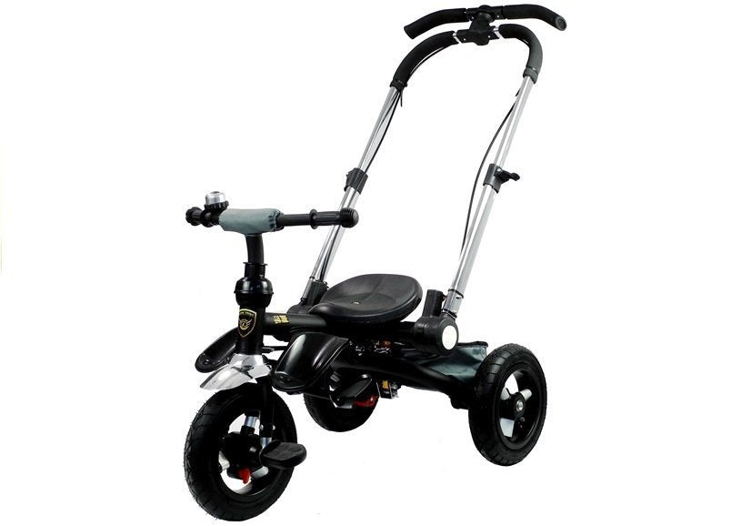 Dreirad PRO700 Blau Klingel 3-Punkt-Sicherheitsgurte Gummiräder Dreirad