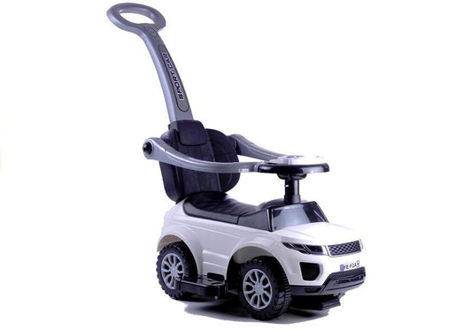 Ride-on Car with Push Bar 614W White Sport Car Auto