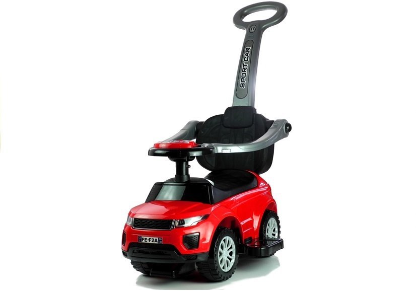 Ride-on Car with Push Bar 614W Red Sport Car Auto