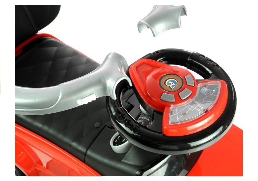 Ride-on Car with Push Bar 614W Red Sport Car Auto