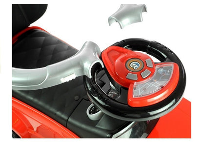 Ride-on Car with Push Bar 614W Red Sport Car Auto