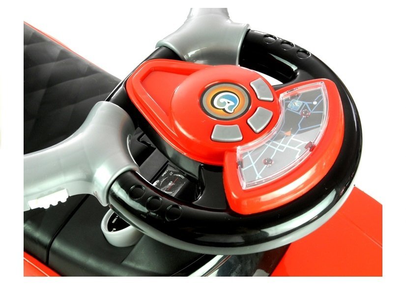 Ride-on Car with Push Bar 614W Red Sport Car Auto