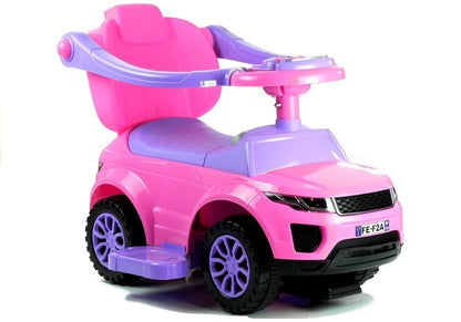 Rutschauto mit Schiebestange 614W Rosa Sport Car Auto