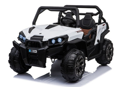 Elektro Kinderauto Buggy WXE-8988 Weiß EVA-Reifen Ledersitz LED Frontscheinwerfer 2.4G Auto