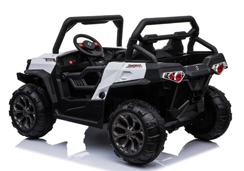 Elektro Kinderauto Buggy WXE-8988 Weiß EVA-Reifen Ledersitz LED Frontscheinwerfer 2.4G Auto