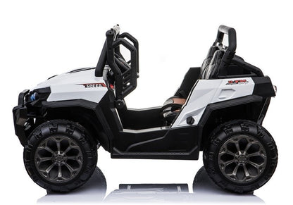 Elektro Kinderauto Buggy WXE-8988 Weiß EVA-Reifen Ledersitz LED Frontscheinwerfer 2.4G Auto