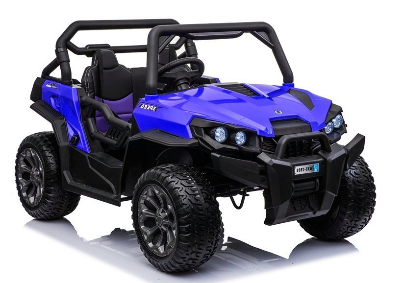Elektro Kinderauto Buggy WXE-8988 Blau EVA-Reifen Ledersitz LED Frontscheinwerfer 2.4G Auto