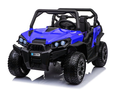 Elektro Kinderauto Buggy WXE-8988 Blau EVA-Reifen Ledersitz LED Frontscheinwerfer 2.4G Auto