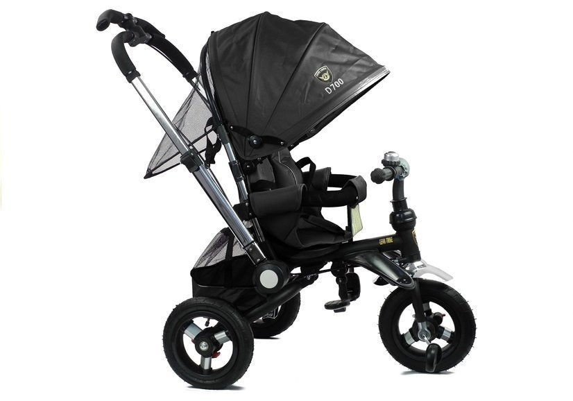 Tricycle PRO700 Black reclining function bell handlebar children's tricycle