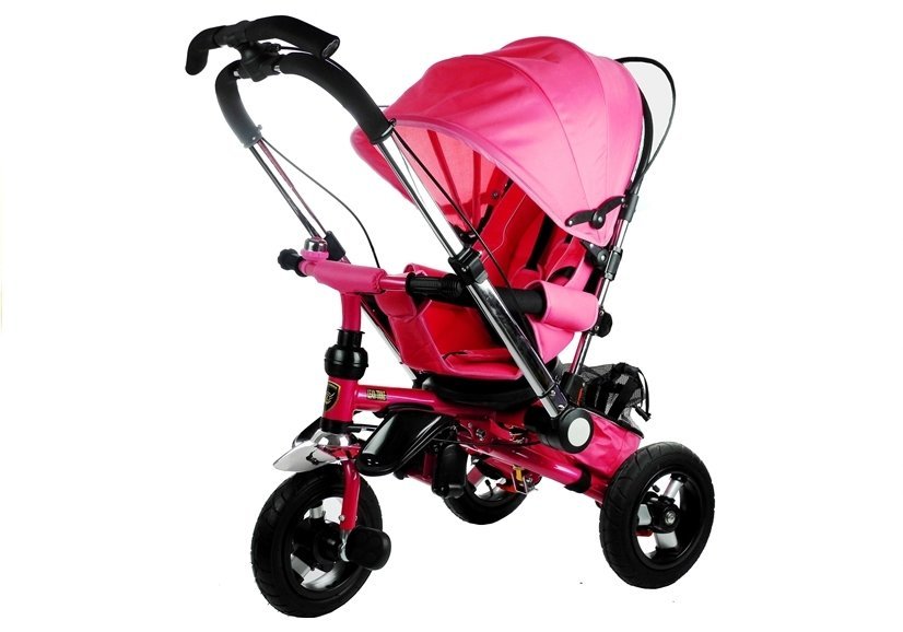 Tricycle PRO700 Pink reclining function bell handlebar children's tricycle
