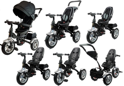 Tricycle PRO600 Black Handlebar Sunshade Shock Absorber Children's Tricycle