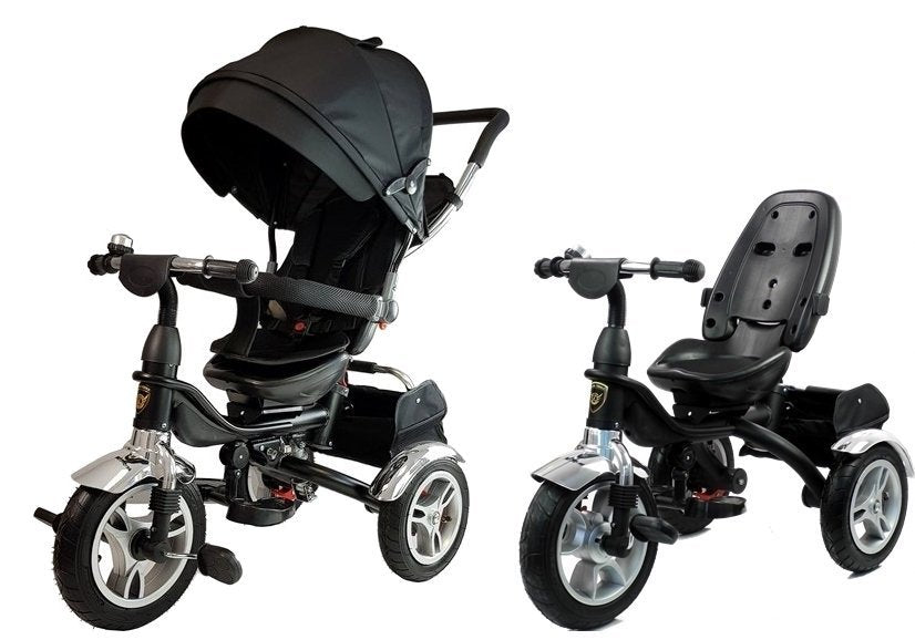 Tricycle PRO600 Black Handlebar Sunshade Shock Absorber Children's Tricycle