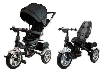 Tricycle PRO600 Black Handlebar Sunshade Shock Absorber Children's Tricycle