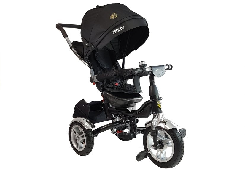 Tricycle PRO600 Black Handlebar Sunshade Shock Absorber Children's Tricycle