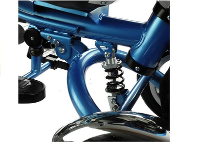 Tricycle PRO600 Blue Handlebar Sunroof Shock Absorber Children's Tricycle