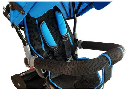 Tricycle PRO600 Blue Handlebar Sunroof Shock Absorber Children's Tricycle