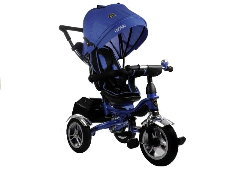 Tricycle PRO600 Dark Blue Handlebar Sunroof Shock Absorber Tricycle