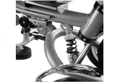 Tricycle PRO600 Dark Blue Handlebar Sunroof Shock Absorber Tricycle