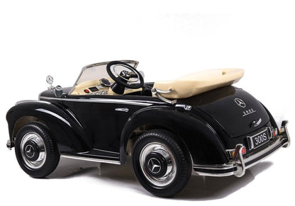 Kinderfahrzeug Mercedes-Benz 300S Schwarz lackiert Ledersitz EVA-Reifen Auto