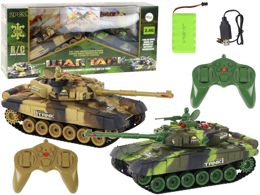 Ferngesteuerte Kampfpanzer Set Kriegspanzer RC Kampf Infrarot