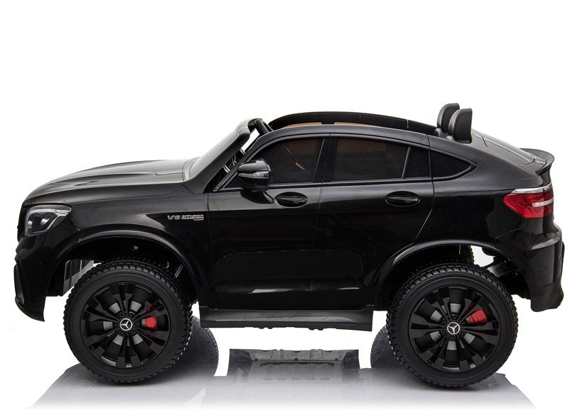 Elektro Kinderauto Mercedes GLC 63S Schwarz lackiert