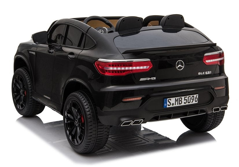 Elektro Kinderauto Mercedes GLC 63S Schwarz lackiert
