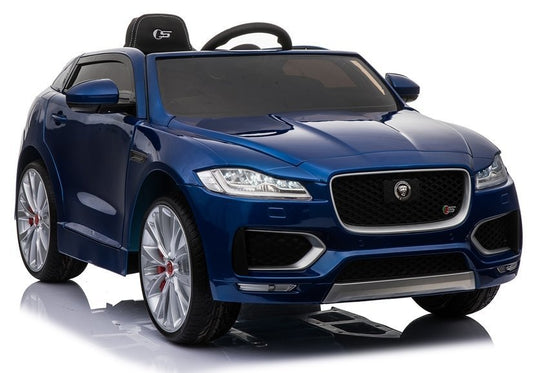 Children's vehicle Jaguar F- Pace Blue painted EVA tires Leather seat 2x45W vehicle