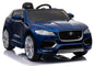 Children's vehicle Jaguar F- Pace Blue painted EVA tires Leather seat 2x45W vehicle