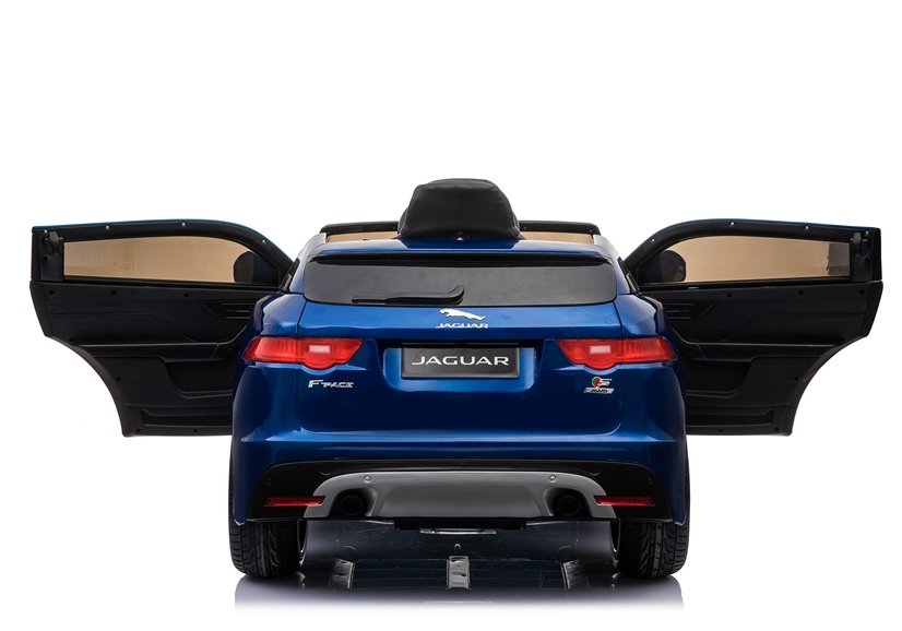 Children's vehicle Jaguar F- Pace Blue painted EVA tires Leather seat 2x45W vehicle