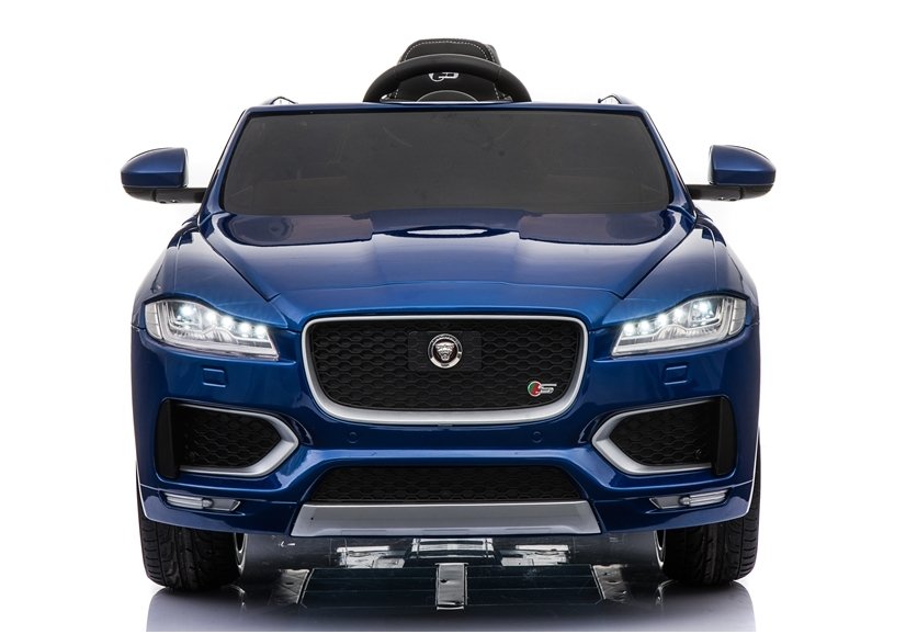 Children's vehicle Jaguar F- Pace Blue painted EVA tires Leather seat 2x45W vehicle