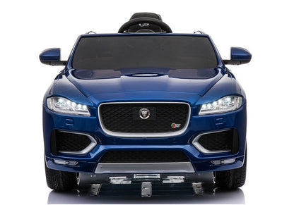 Children's vehicle Jaguar F- Pace Blue painted EVA tires Leather seat 2x45W vehicle
