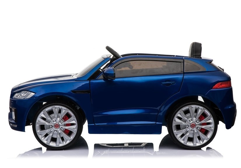 Children's vehicle Jaguar F- Pace Blue painted EVA tires Leather seat 2x45W vehicle