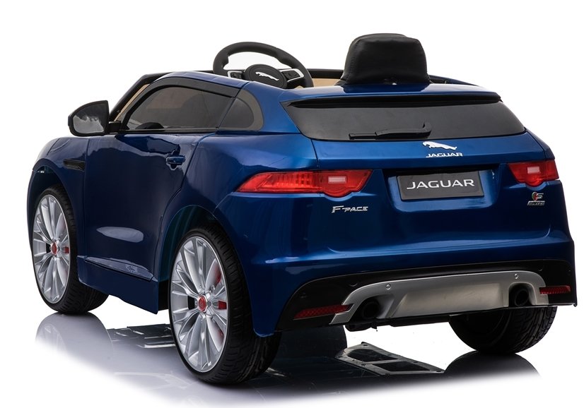 Children's vehicle Jaguar F- Pace Blue painted EVA tires Leather seat 2x45W vehicle