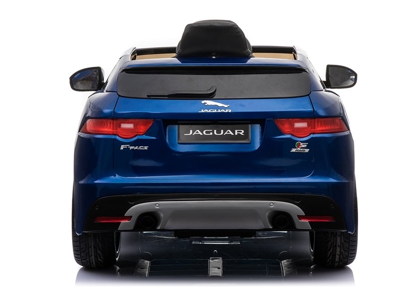 Children's vehicle Jaguar F- Pace Blue painted EVA tires Leather seat 2x45W vehicle